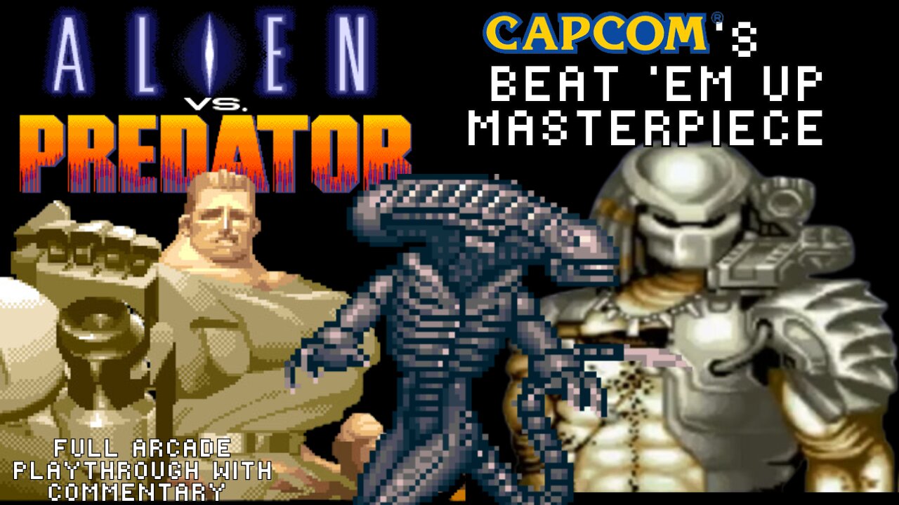 Alien Vs Predator (1994, Capcom, Arcade) Full Game Playthrough (With Commentary)
