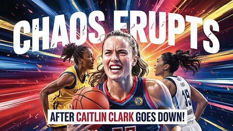 CHAOS ERUPTS After Caitlin Clark Goes Down!