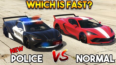 GTA Online - NEW COQUETTE D10 PURSUIT VS COQUETTE D10 (POLICE VS NORMAL)