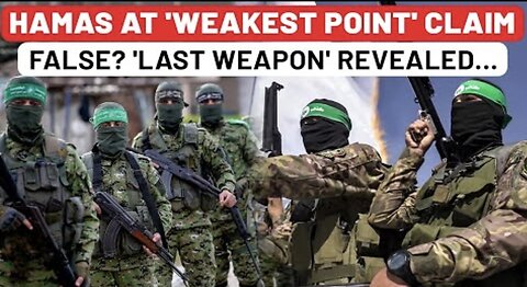 Israel's False Claim Of Hamas At Weakest Point Exposed Troops, Cash, Last Weapon Revealed| Gaza
