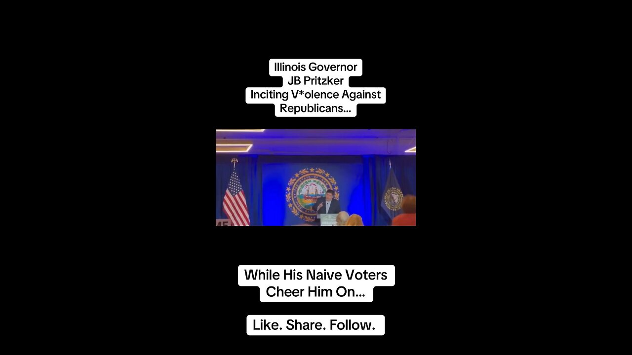 JB Pritzker slyly inciting violence