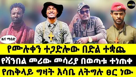 የሙሉቀን ተጋድሎው በድል ተቋጨ // የሻንበል መሪው መሳሪያ በወጣቱ ተነጠቀ // የጠቅላይ ግዛት እሳቤ ለትግሉ ፀር ነው