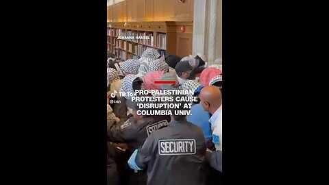 Pro Palestine protesters take over Butler Hall at Columbia University