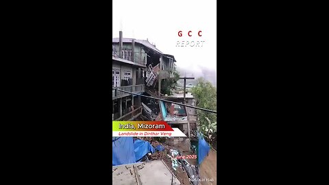 #India #landslide #Mizoram #destruction #anomaly #climatecrisis #weather #climatechange