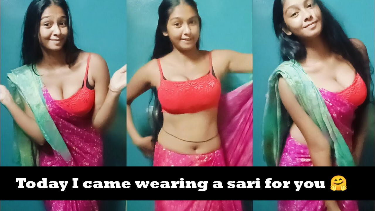 Today I came wearing a sari for you 🤗 | RiyaVlogs15