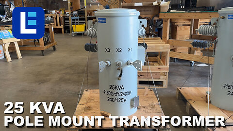 25 KVA Pole Mount Distribution Transformer - 4160Y/2400 Grounded Wye Primary, 120/240V Secondary