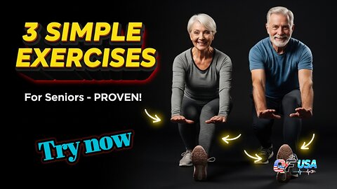 3 Simple Exercises for Seniors || Lower Body Strength