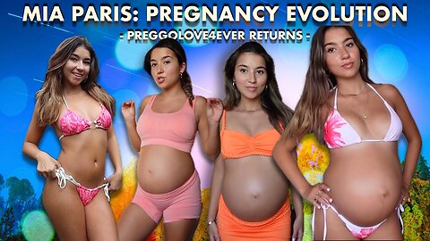 Mia Paris: Pregnancy Bump Evolution - (Epic Clip #1 from: Top-25 Best Pregnant Bellies)
