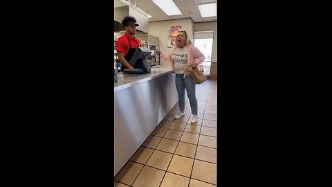 Karen Goes off on fast food employee