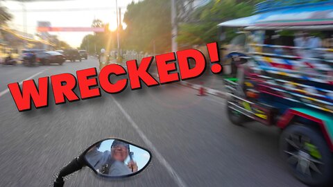 MOTOR BIKE WRECK in Thailand Island!😱