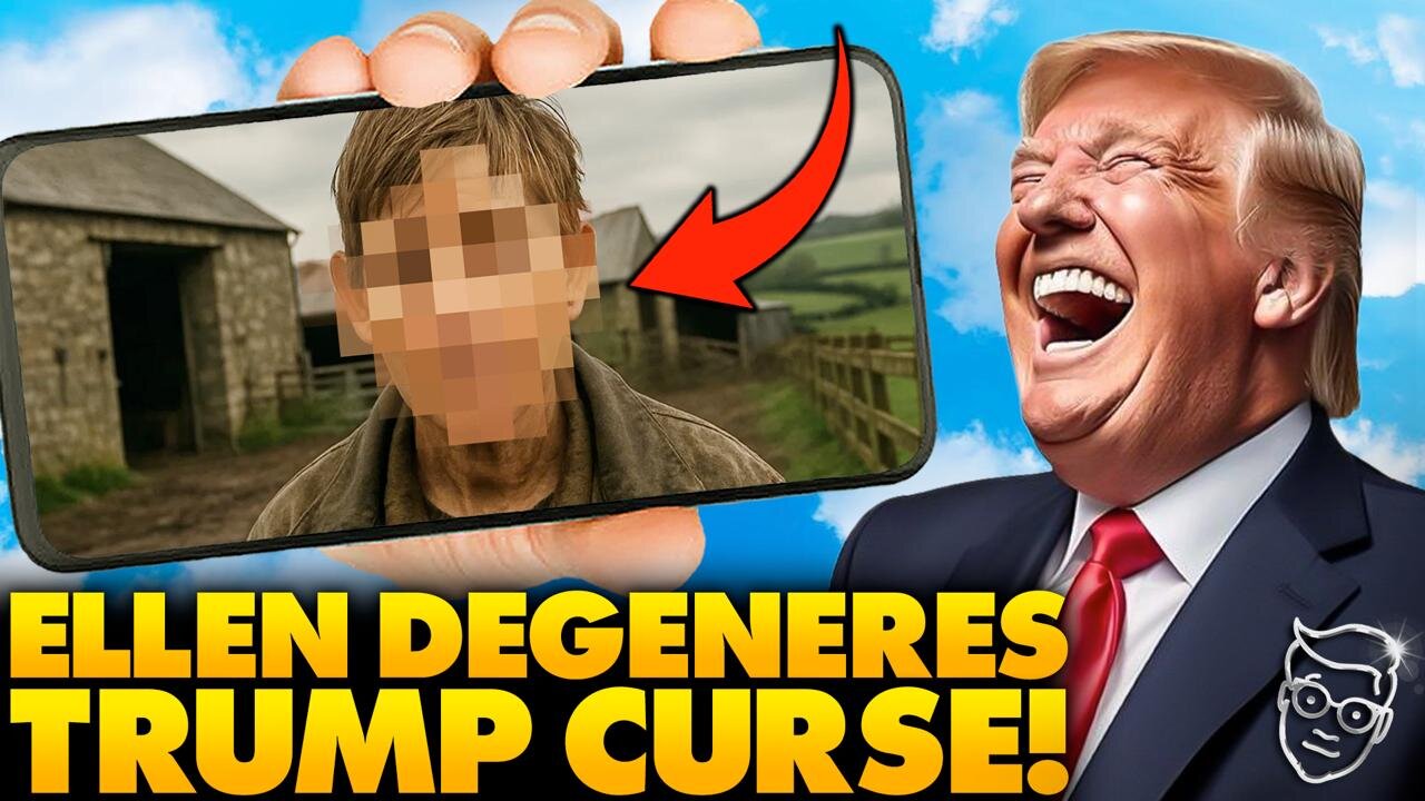 TRUMP CURSE: Ellen UNRECOGNIZABLE After Fleeing America to UK, Forced to Work on FARM, Going BROKE?!