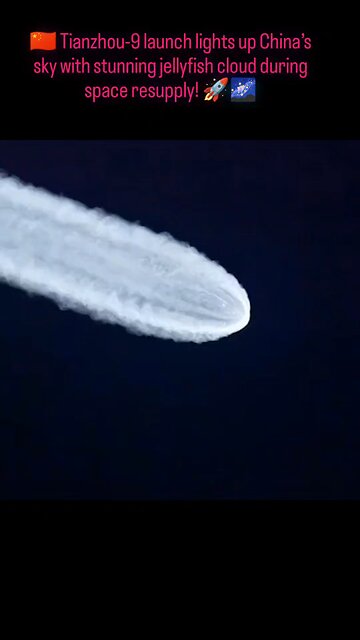 🇨🇳 China successfully launched the Tianzhou-9 cargo spacecraft to resupply its space station