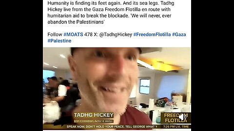 Humanity is finding its feet again. And its sea legs. Tadhg Hickey live f