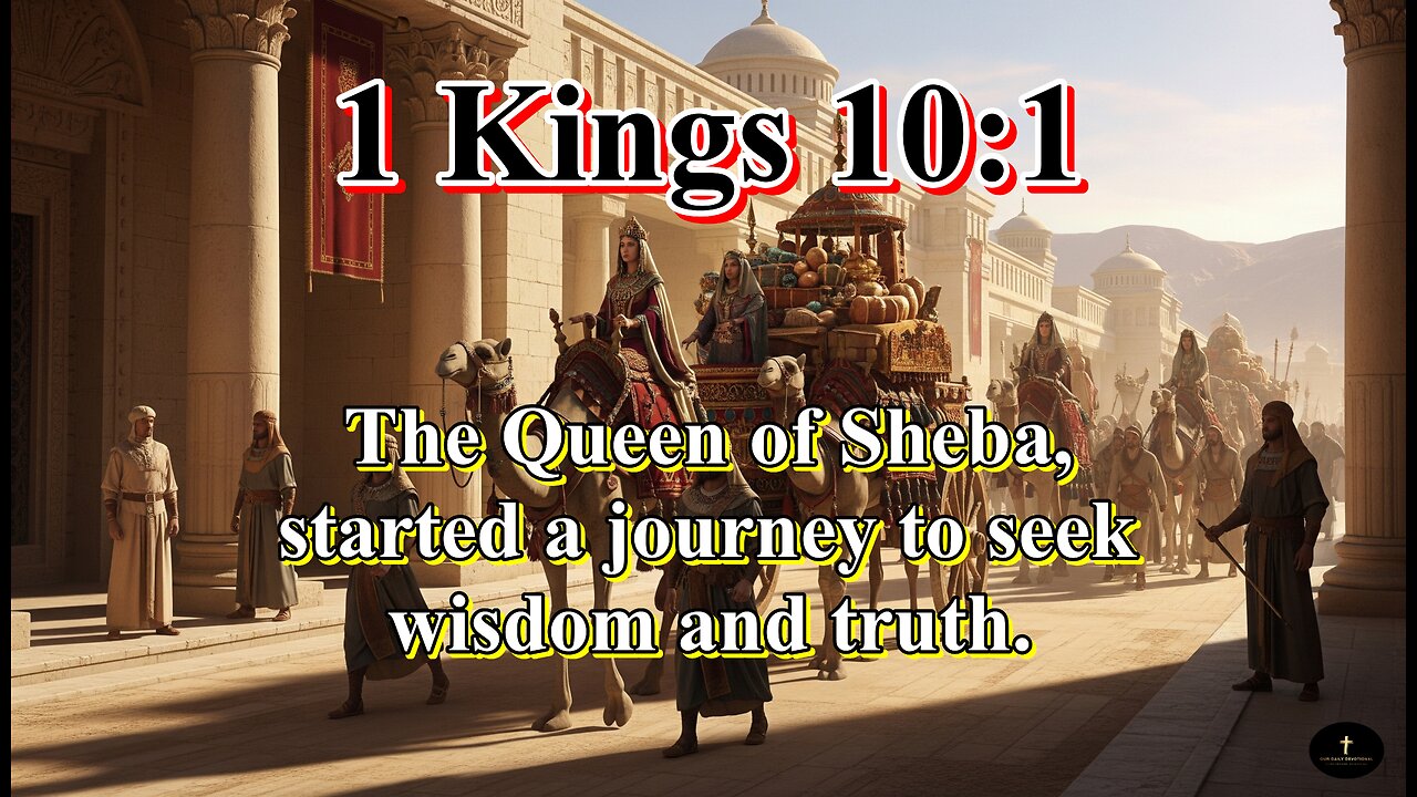 1 Kings 10:1, And when the queen of Sheba heard of the fame of Solomon