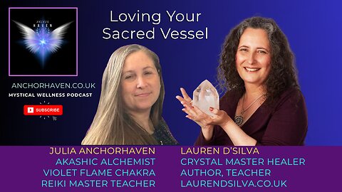 Lauren D'Silva Sacred Vessel Crystals Author Goddess Moon Healing Transformation anchorhaven #MWP094