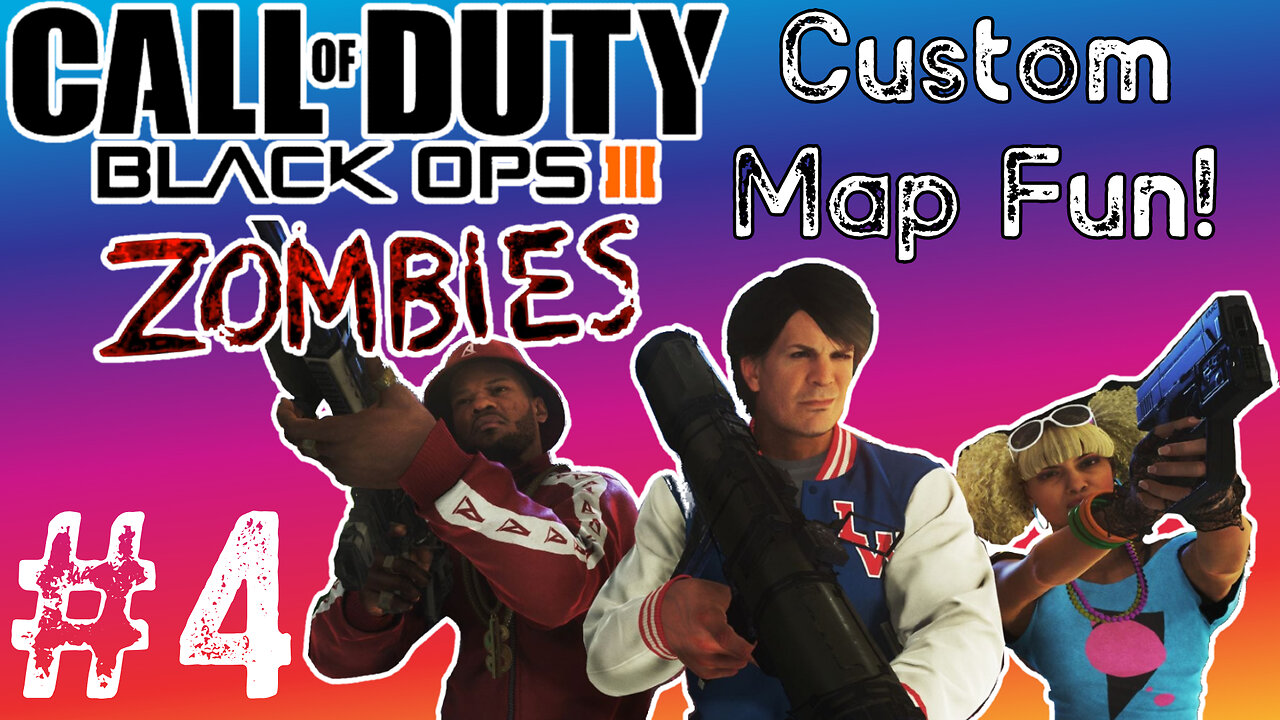 BO3 Custom Zombies! With Friends! EP#4 - Halloween at Skyview Mall