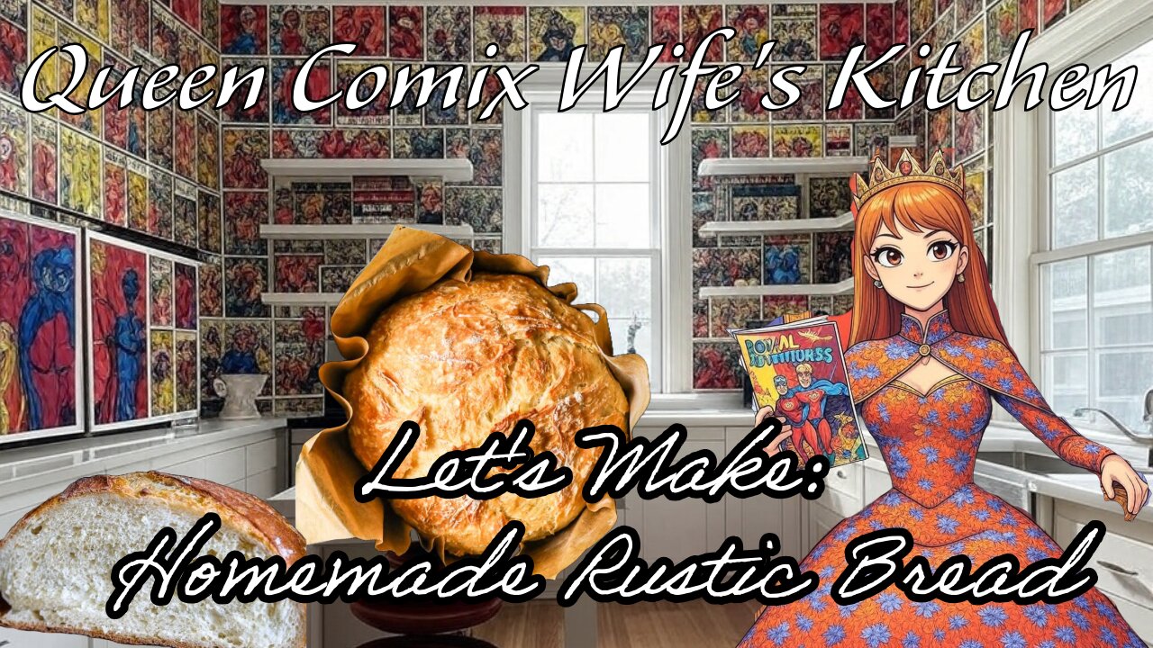 Queen Comix Wife's Kitchen: Let's Make Home Made Rustic Bread!
