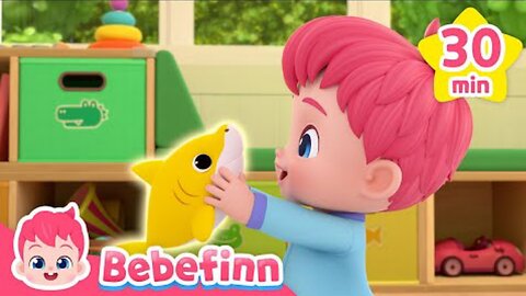 Finn and Shark Family | Bebefinn Song Compilation | Nursery Rhymes for Kids