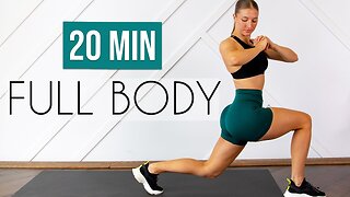 20 MIN FULL BODY WORKOUT 🏠💥 | No Equipment, No Jumping, Small Space Friendly!