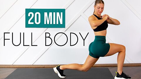 20 MIN FULL BODY WORKOUT 🏠💥 | No Equipment, No Jumping, Small Space Friendly!