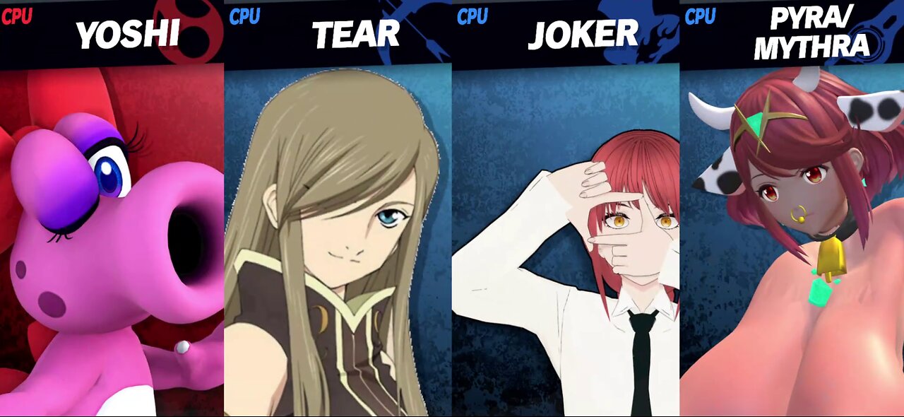 Birdo vs Tear & Makima & Cow Pyra/Mythra [MAKI Member Request NSFW Rumble Exclusive]