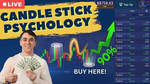 TRADING WITH NO Indicators! in BINARY OPTION 🔴LIVE🔴