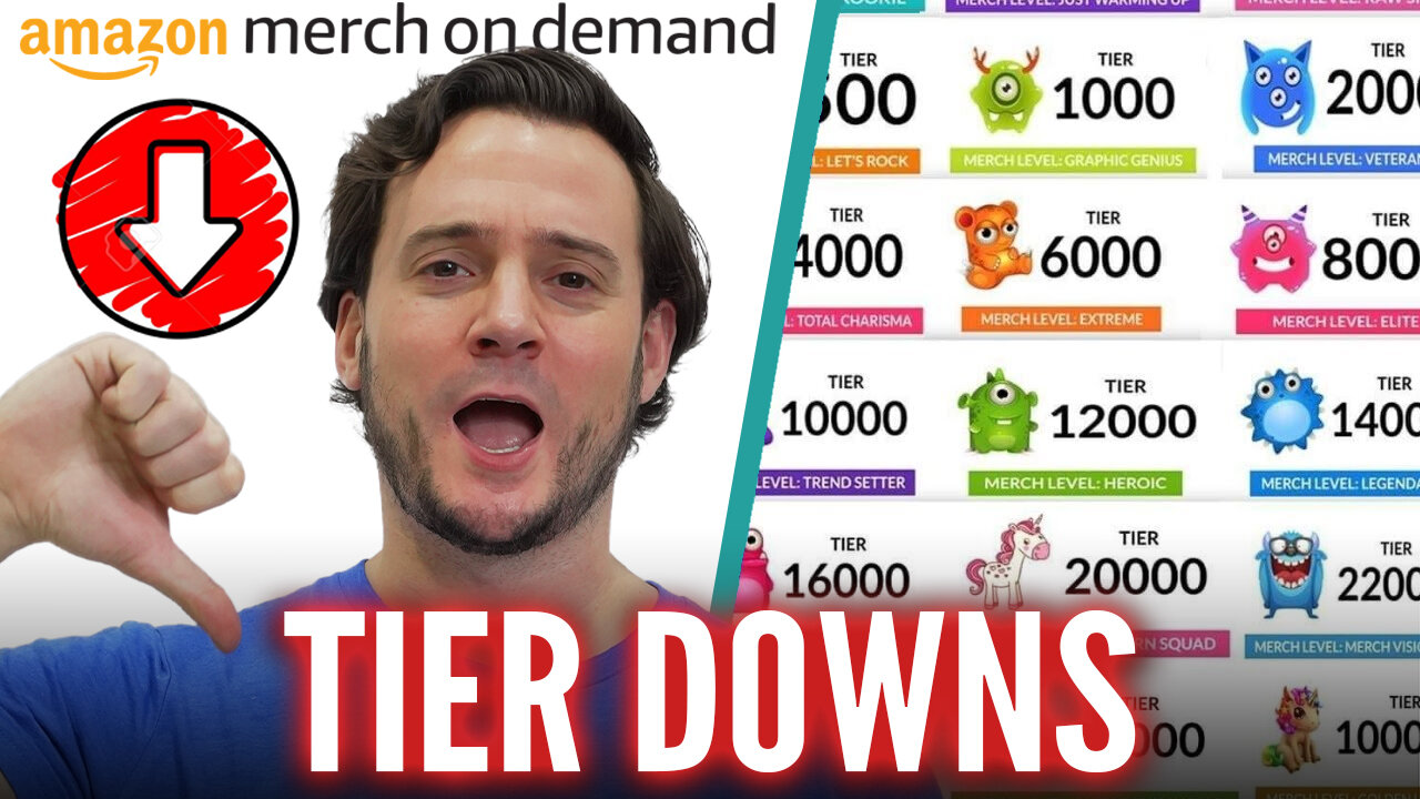 🚨TIER DOWNS🚨 Amazon Merch Tiered Me DOWN — What I'm Doing Next