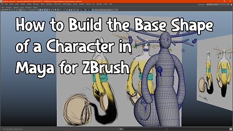 How to Build the Base Shape of a Character in Maya for ZBrush