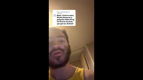 Replying to @philbadgett I will definitely do progress videos just follow #wyattspeech #thetruth