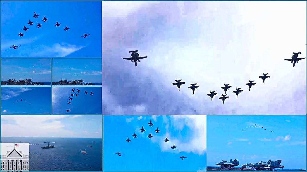 CSG-9 and CVW-11 Ships Fly in South China Sea | Valiant Shield 2024