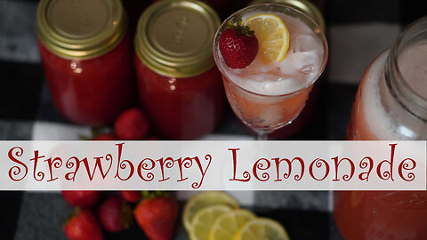 Strawberry Lemonade Concentrate Recipe and Canning Tutorial