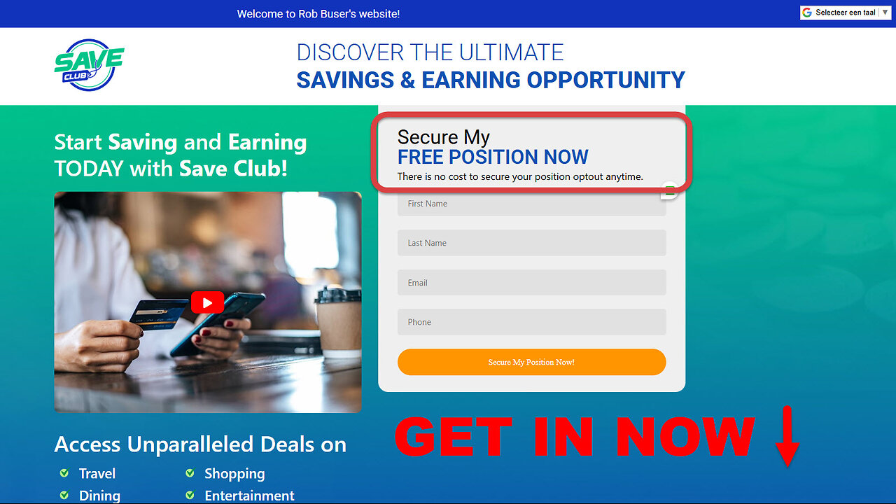 SAVE CLUB (must see) IMPORTANT UPDATES (lock in your top position now) TOP TEAM ROB BUSER