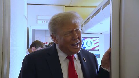 President Trump Gaggles with the Press on Air Force One, Aug. 15, 2025