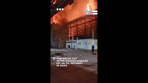 israel refinery burn by iran 