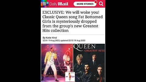 😡😡😡 'Fat Bottomed Girls' cancelled.