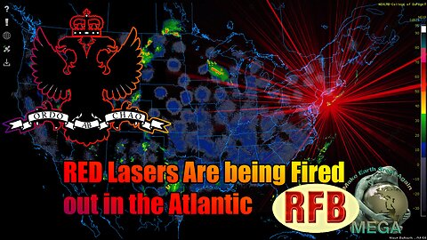 RED Lasers Are being Fired out in the Atlantic