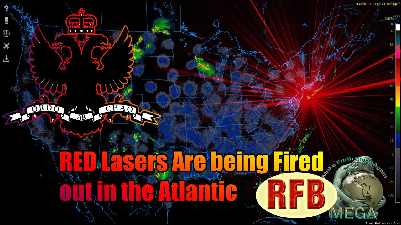 RED Lasers Are being Fired out in the Atlantic