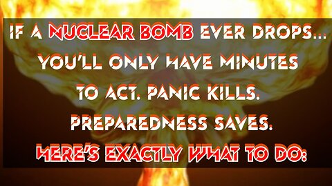 If a Nuclear Bomb Drops–This Will Save Your Life ⚠️