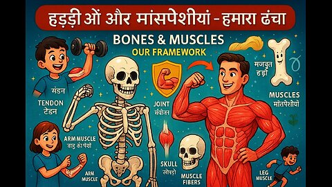 Bones & Muscles – Our Framework 🦴💪 | Curious Cub | Kids Learning