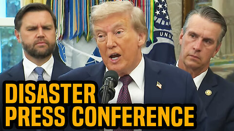 Trump DISASTER press conference to prove HE’S FINE!