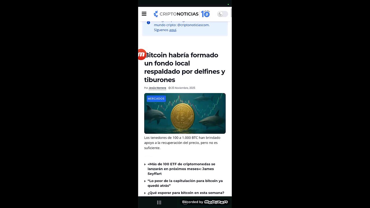 noticias de criptonomonedas 26/11 /2025