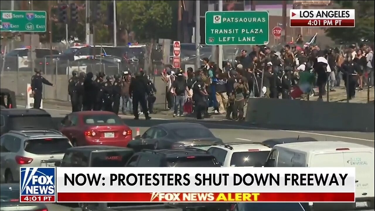 Anti-ICE Rioters Shut Down California Freeway
