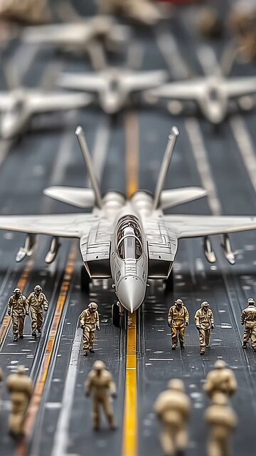 Tiny soldiers ready mock drill