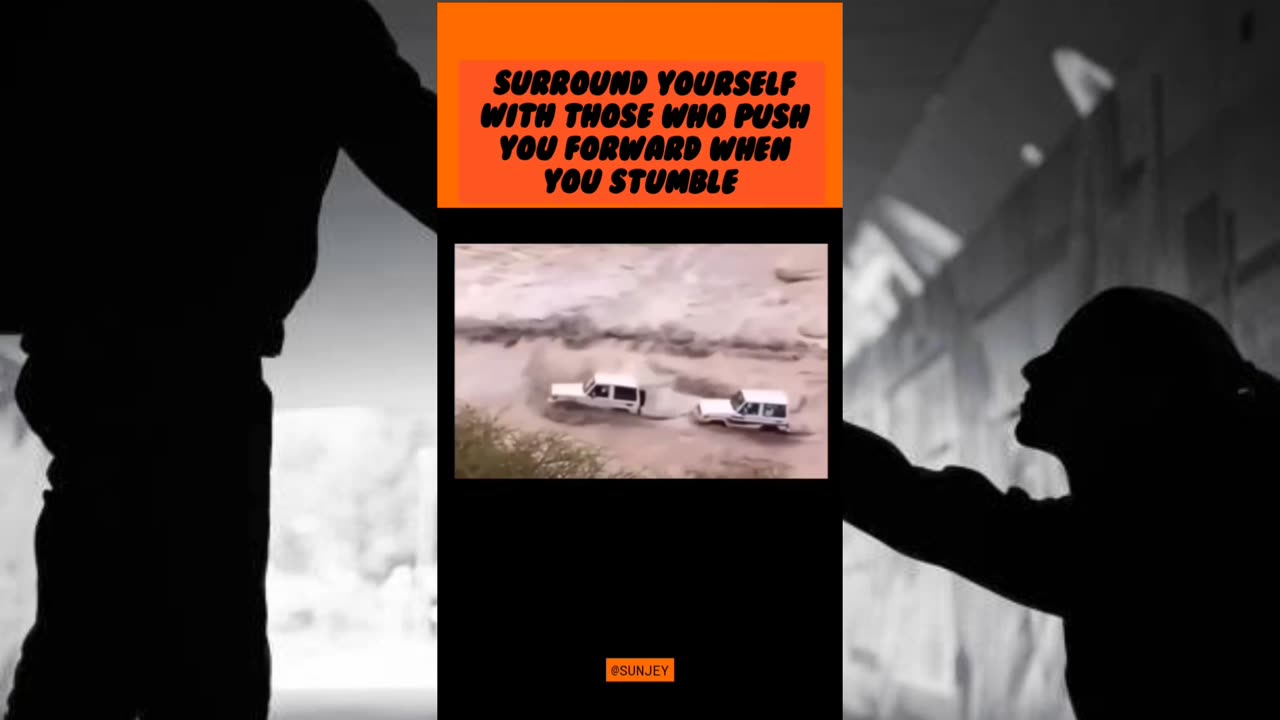 Surround yourself with those who push you forward