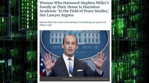 Leftist Academic Harrrassed Stephen Millers Family At Their Home