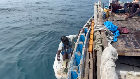 Wellen und Netze Fischerei in Südkorea