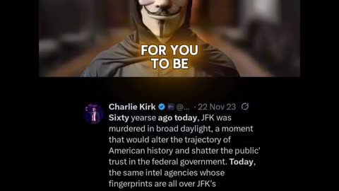 Politics - 2025 Anonymous WWG1WGA Charlie Kirk Warning JFK Deaths Same Corrupt Evil CIA FBI