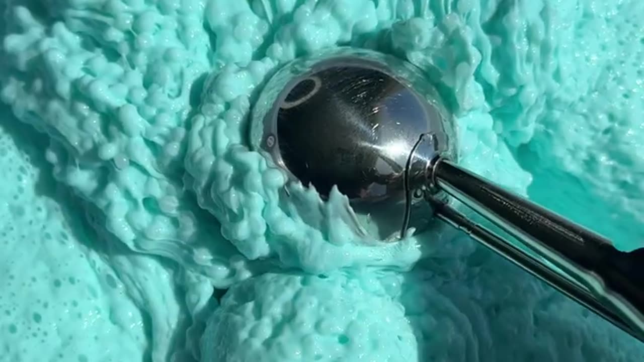 SATISFYING COTTON CANDY SLIME SCOOPS 🍭