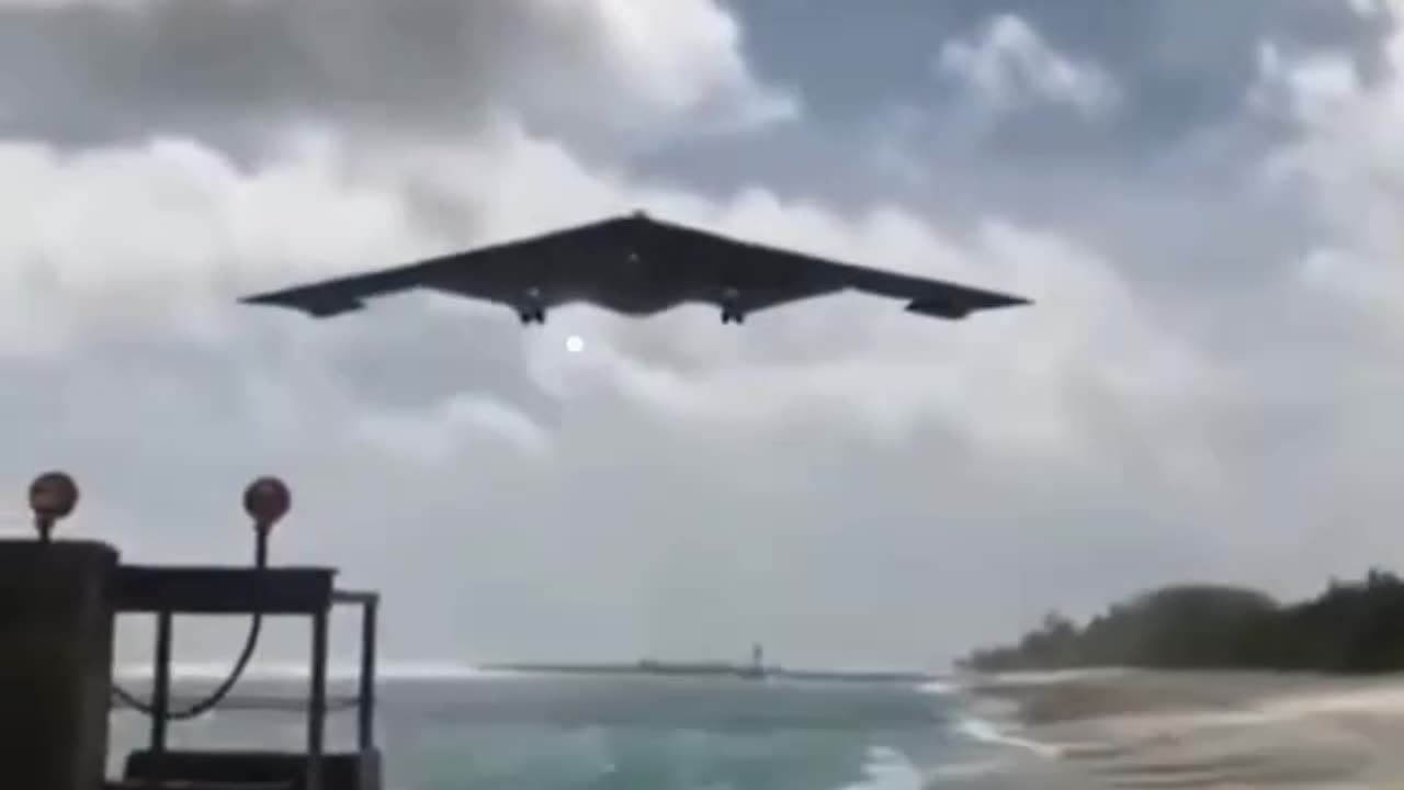 Epic Footage of American B2 Stealth Bombers Landings On Island of Diego Garcia