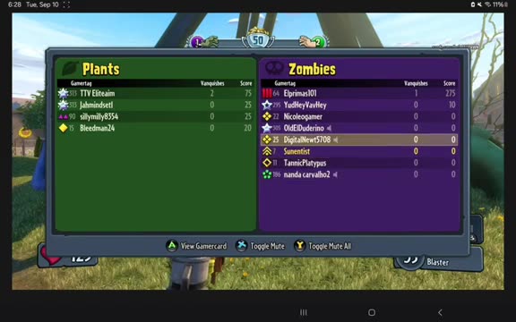 PvZ GW1 glitch tutorial - how to switch on the other team with more players